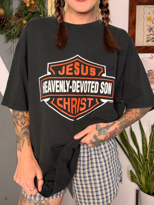 (XL) vtg biker tee