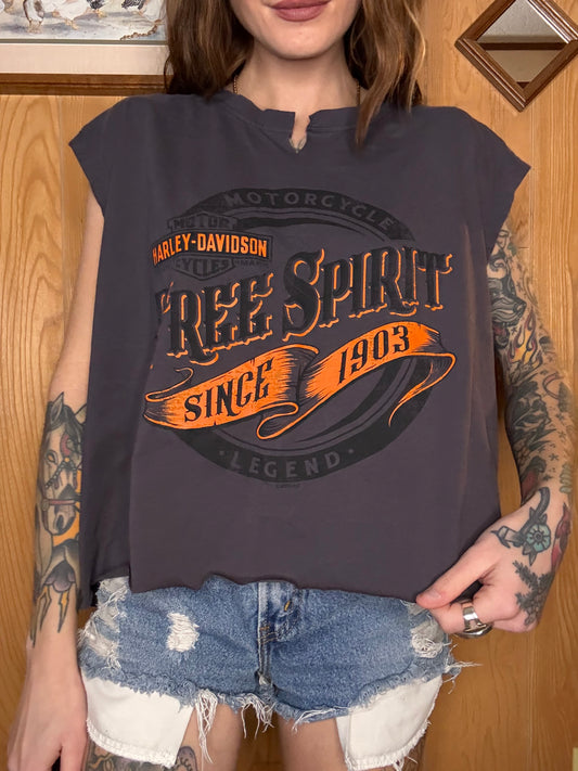 (L-XL) Harley crop top