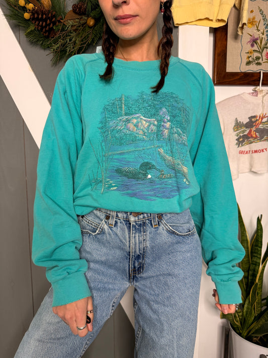(XL) Vtg loon crewneck