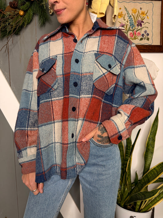 (M) Vtg wool flannel