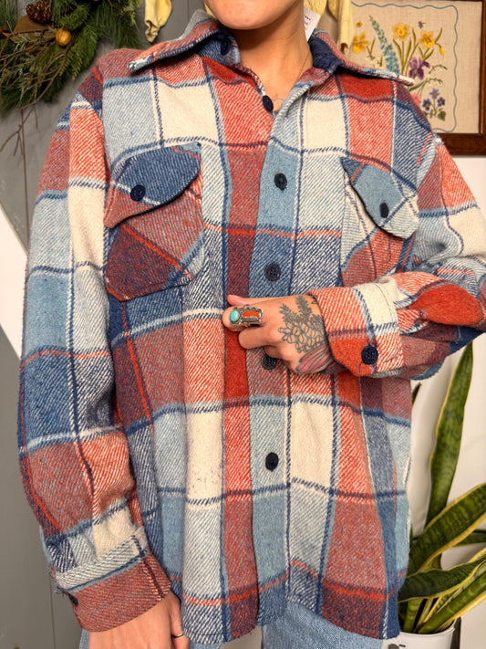 (M) Vtg wool flannel