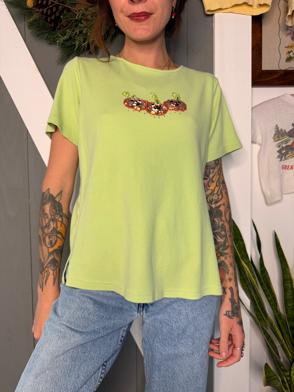 (S) Vtg Halloween shirt