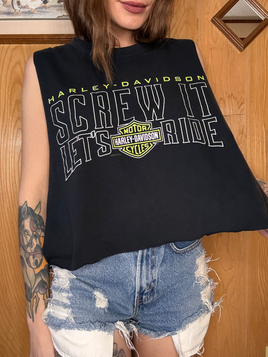 (M-XL) Harley crop top
