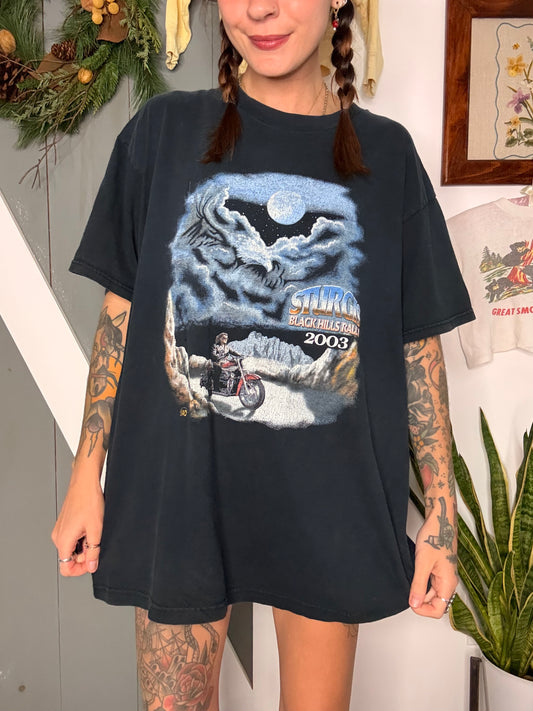 (XL) vtg biker tee