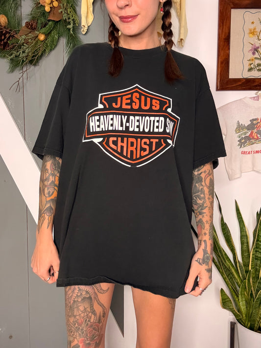(XL) vtg biker tee