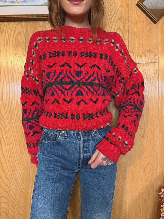 (M) Vtg cotton sweater