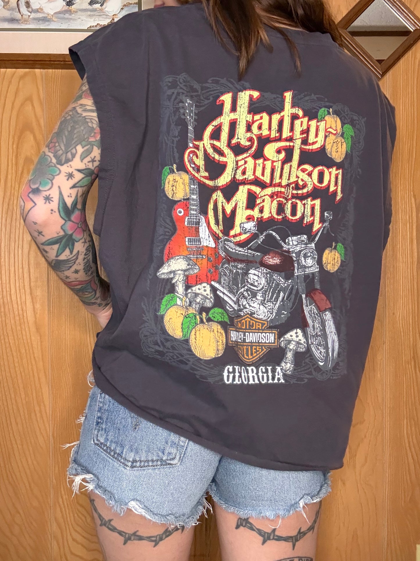 (L-XL) Harley crop top