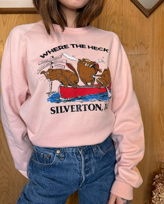 (L/XL) Vtg beaver crewneck