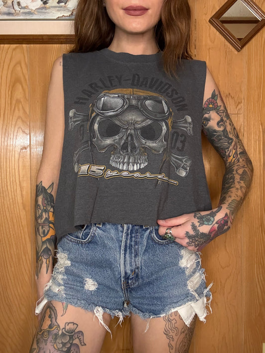 (M-XL) Harley crop top