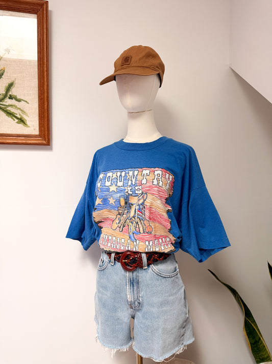 (XXL) Vtg American country tee