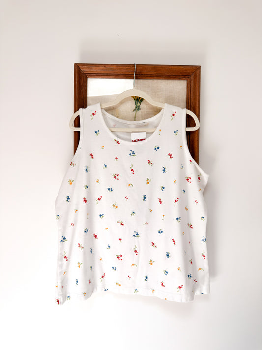 (XL/XXL) Vtg floral tank top