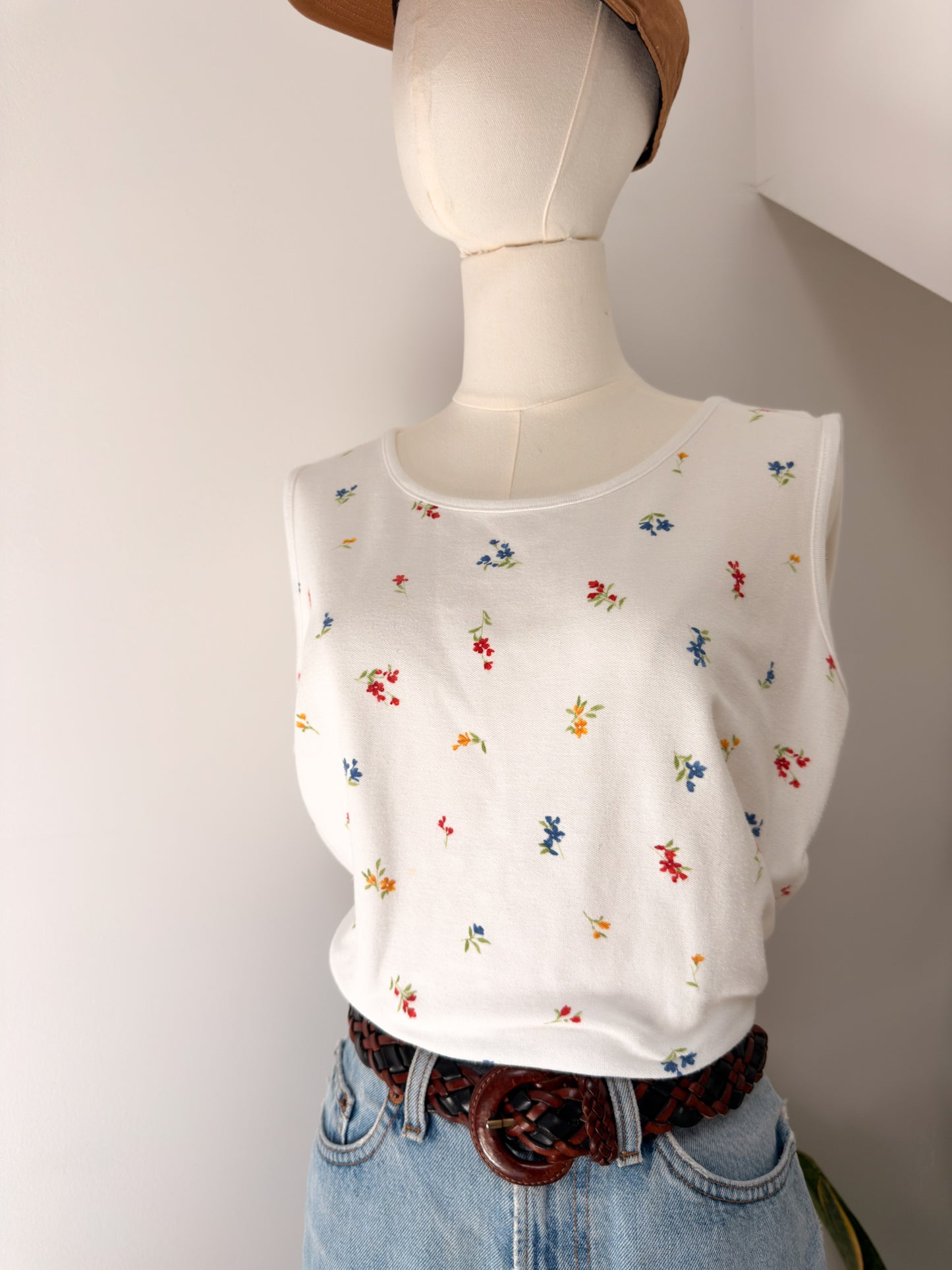 (XL/XXL) Vtg floral tank top