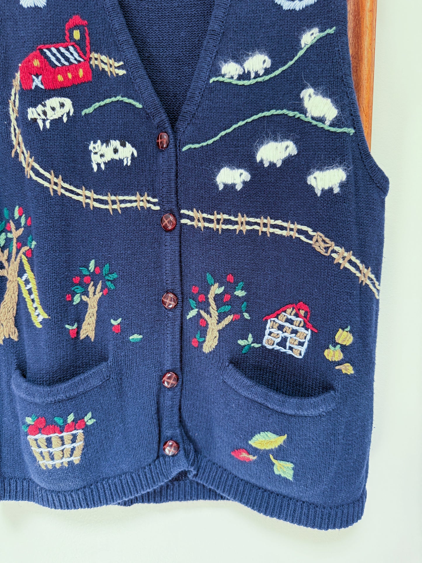 (L) Vtg Knit sweater vest