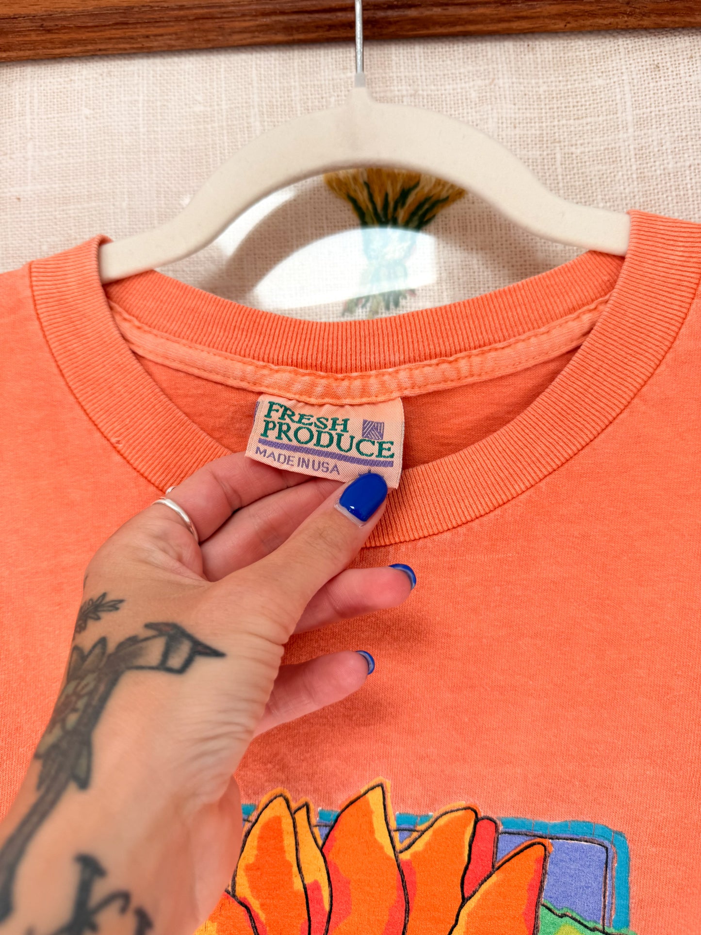 (L) Vtg fresh produce tee
