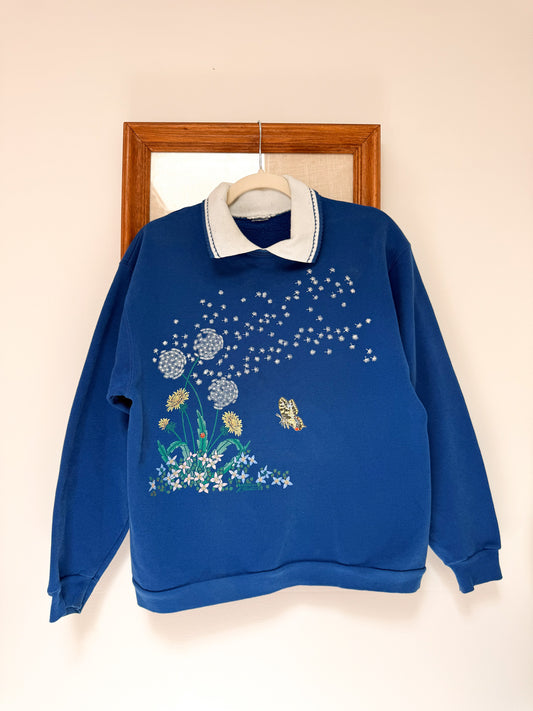 (M) Vtg dandelion crewneck