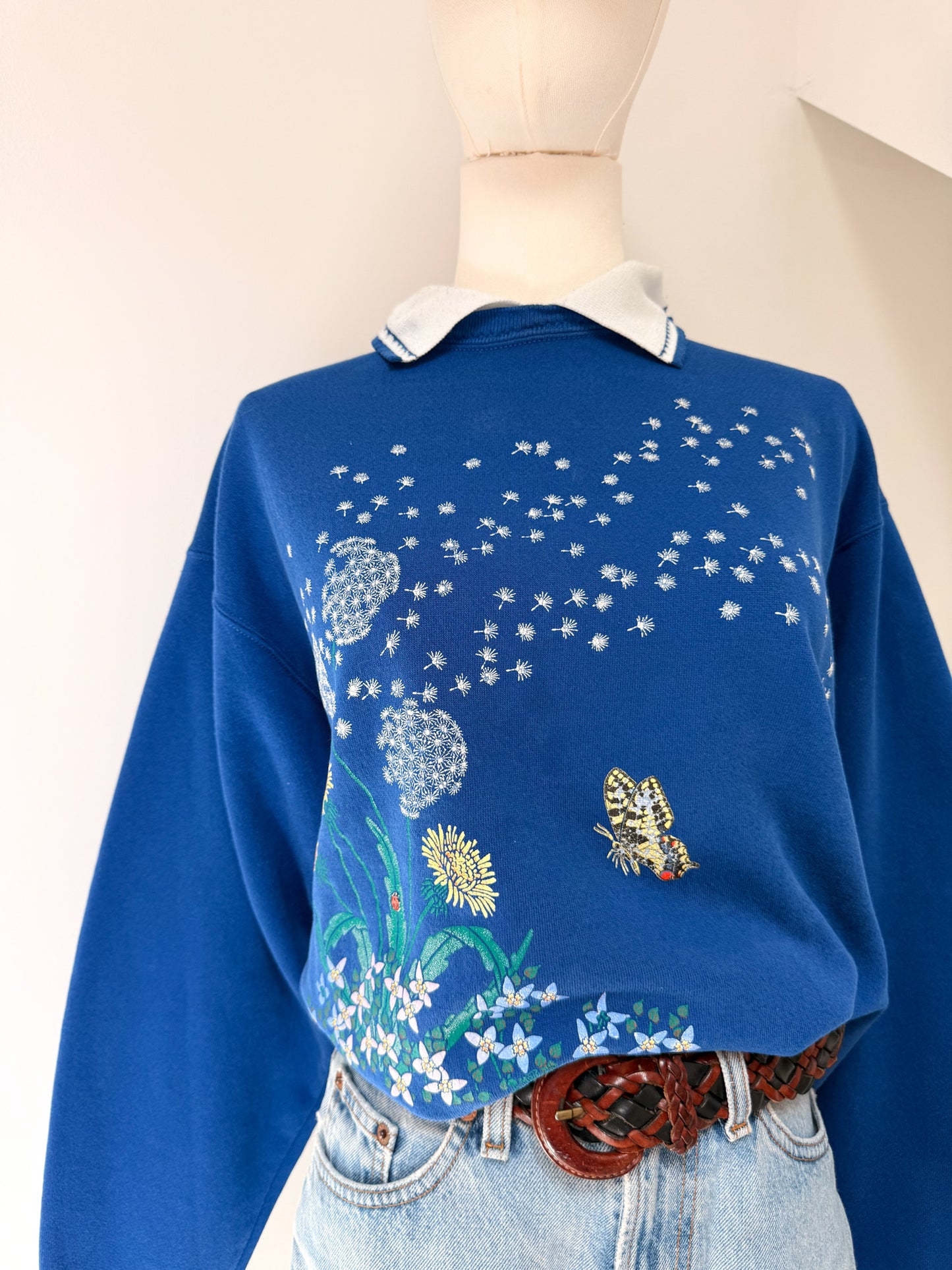 (M) Vtg dandelion crewneck