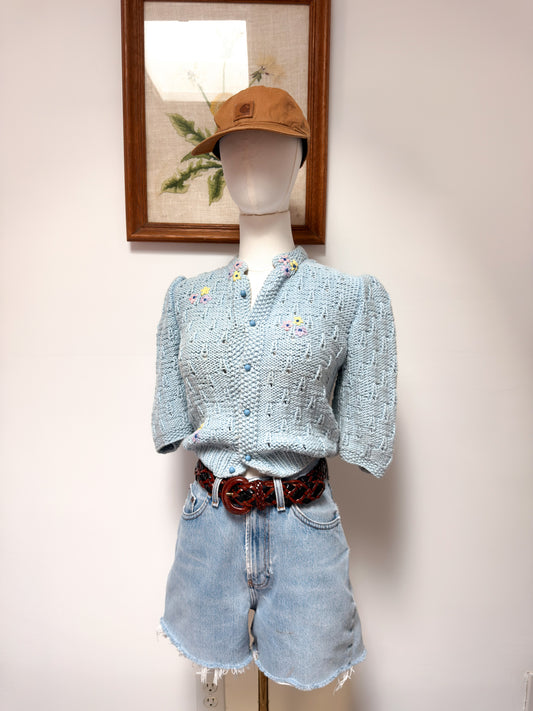 (S) Vtg Handmade knit top