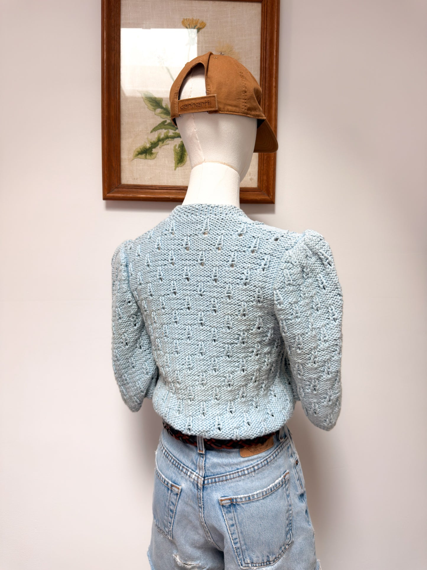 (S) Vtg Handmade knit top