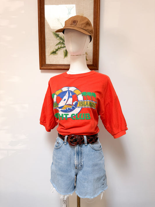 (L) Vtg Yacht Cub tee