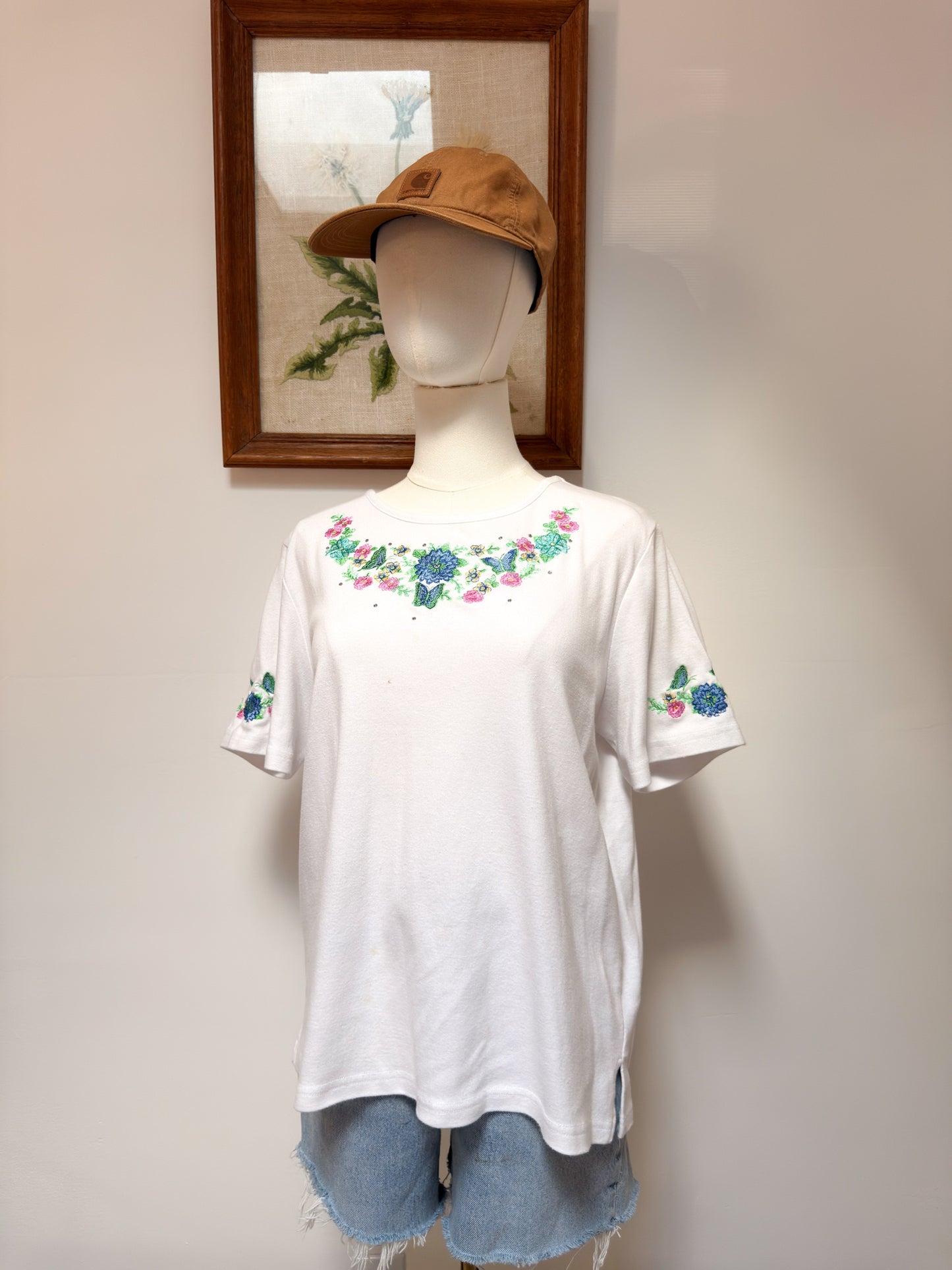(M) Vtg butterfly tee