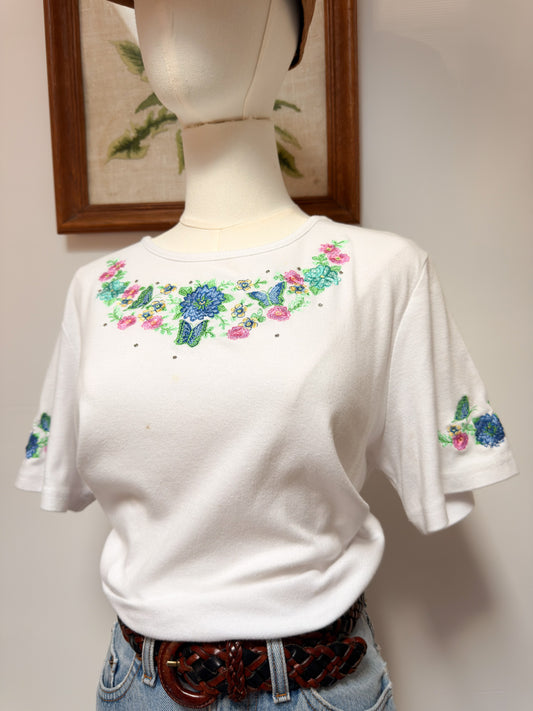(M) Vtg butterfly tee