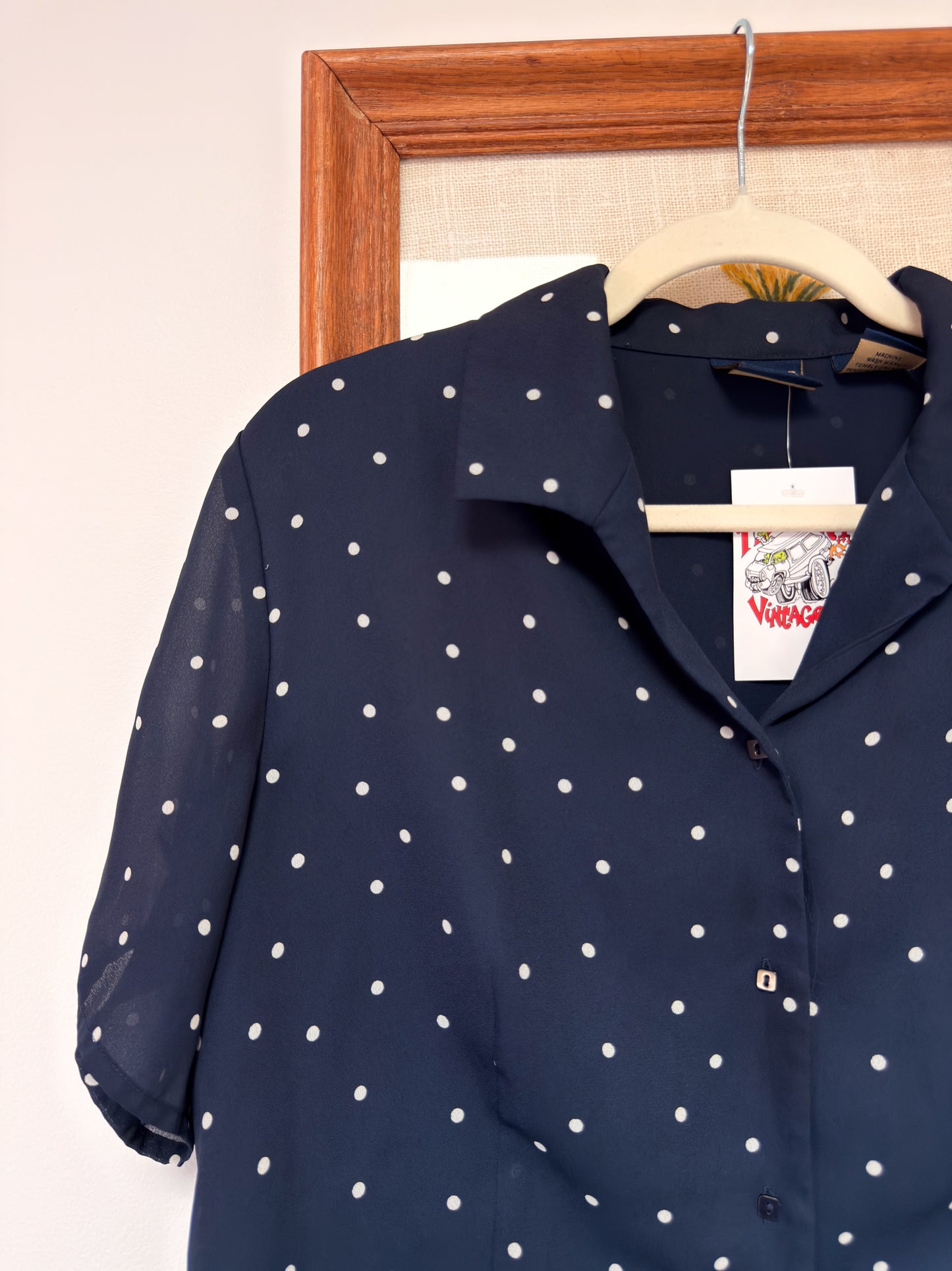 (M/L) Vtg Polka top top