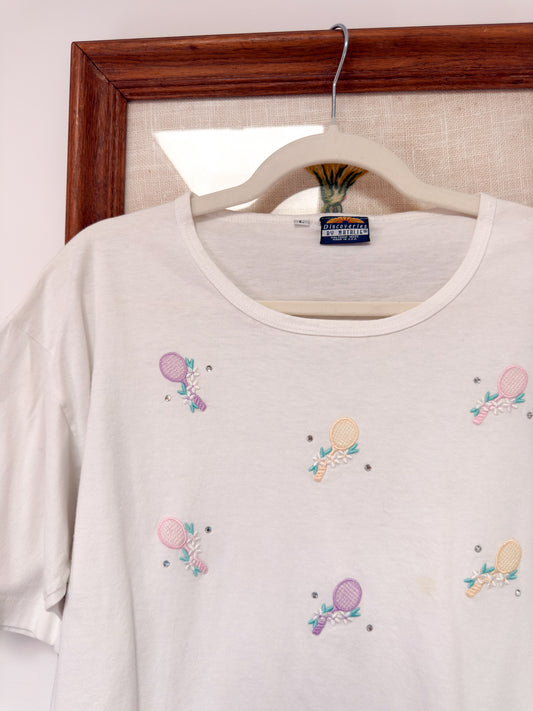 (L) Vtg tennis tee