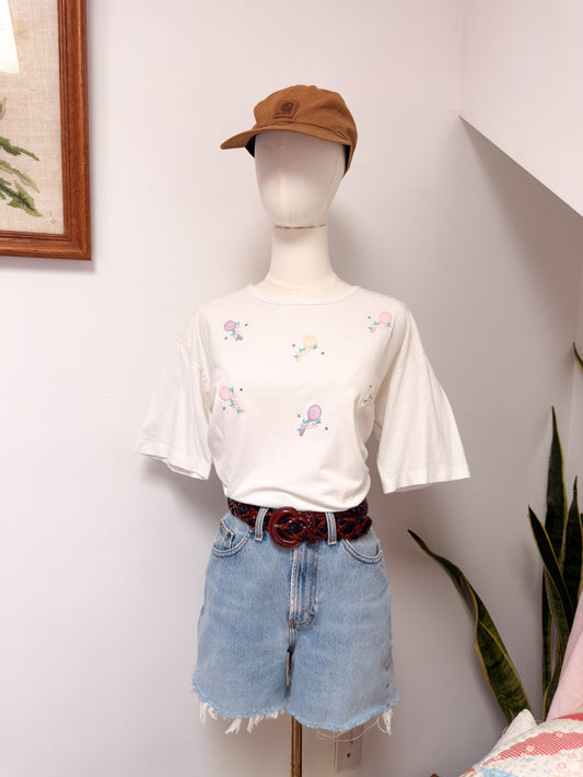 (L) Vtg tennis tee