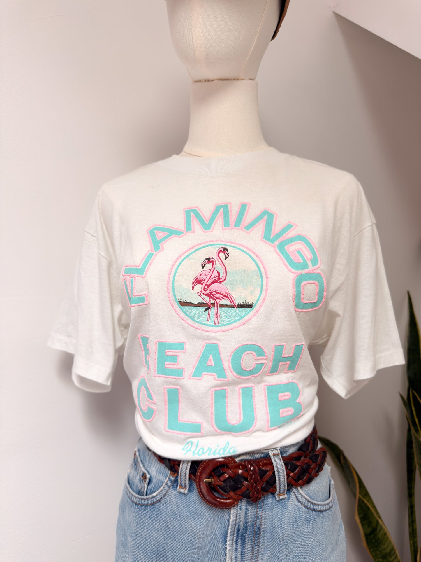 (L) Vtg Flamingo tee
