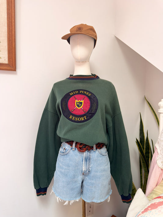 (XL) Vtg Golf course crewneck