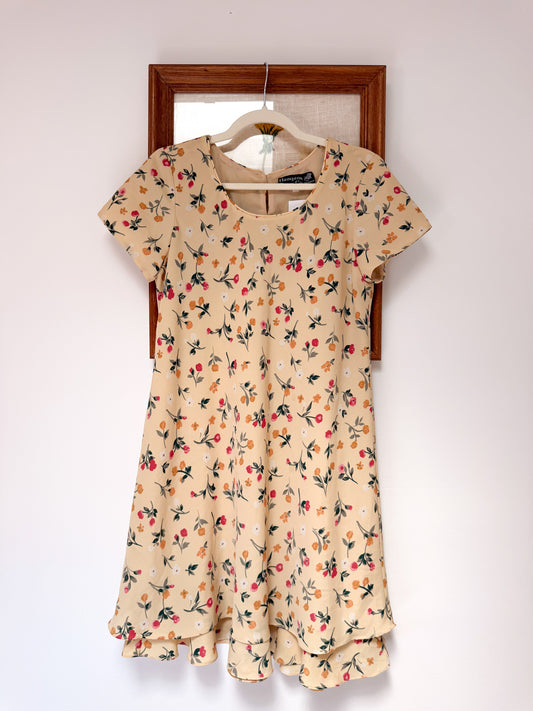 (M) Vtg floral dress