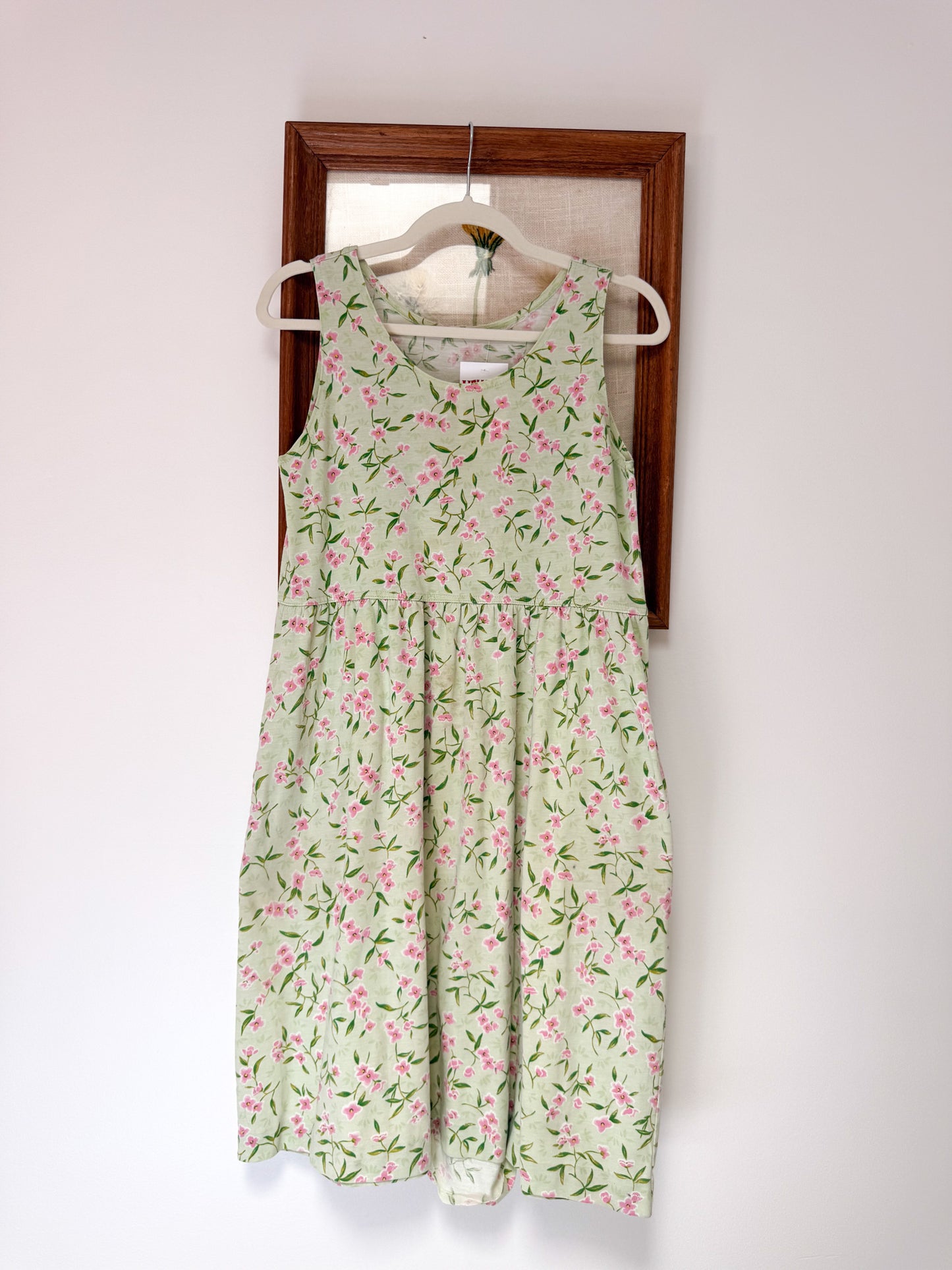 (S/M) Vtg floral dress
