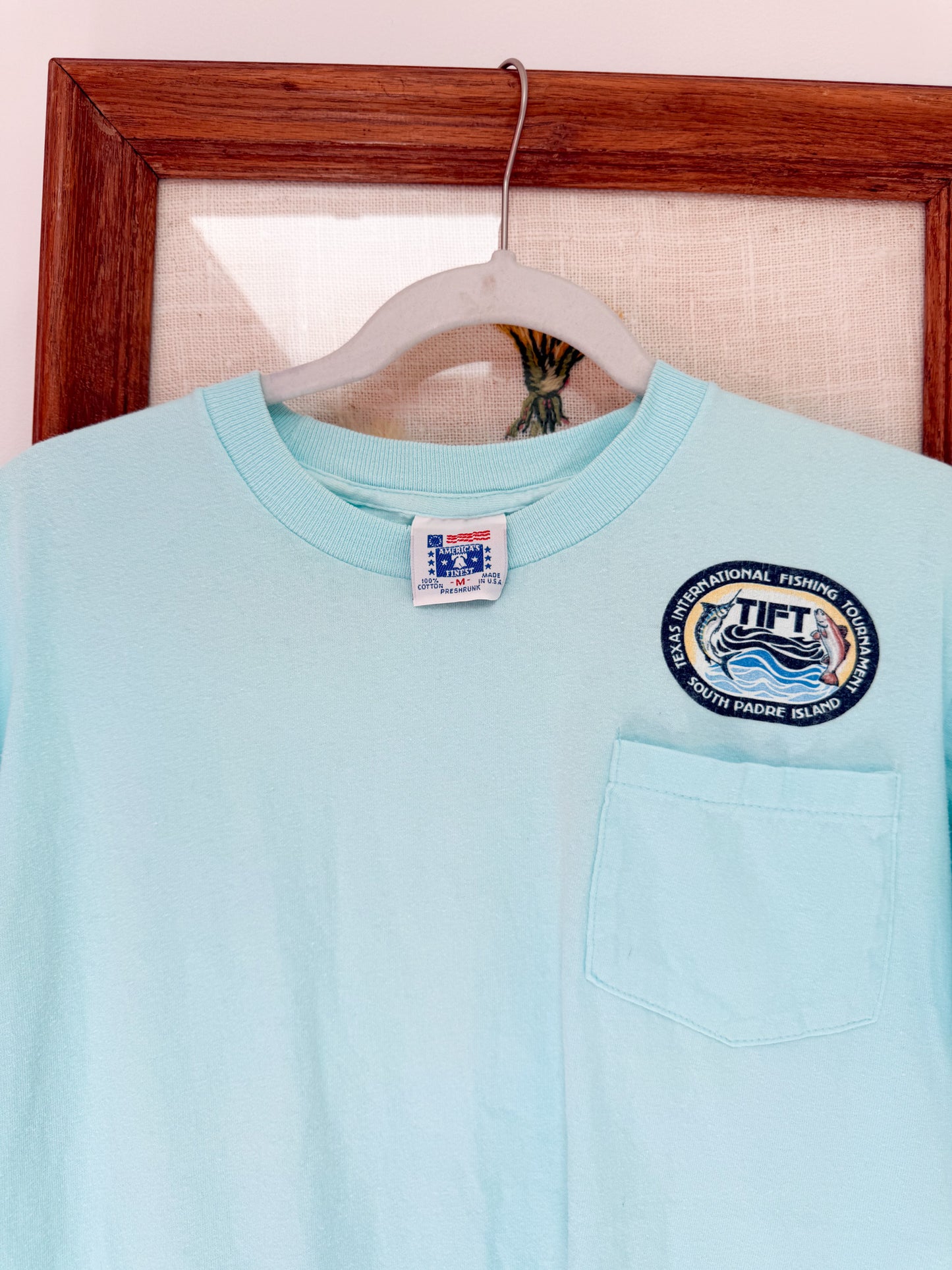(M) Vtg fishing tee