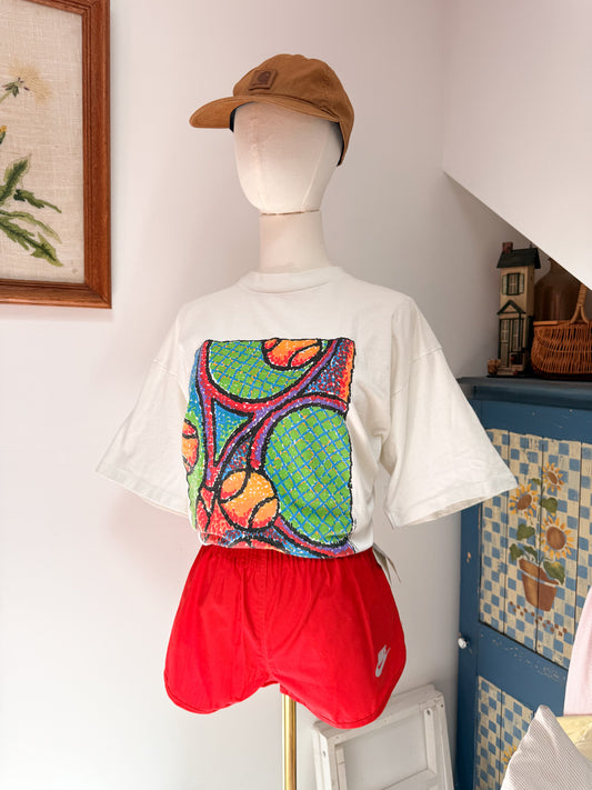 (L) Vtg tennis tee