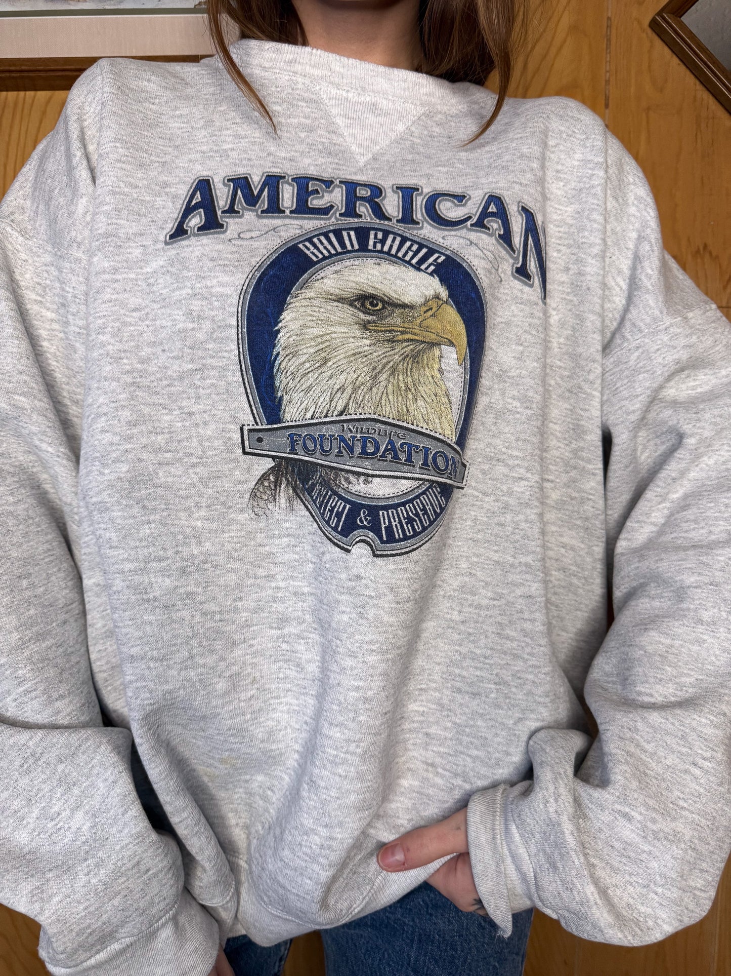 (XL) Vtg Bald Eagle crewneck