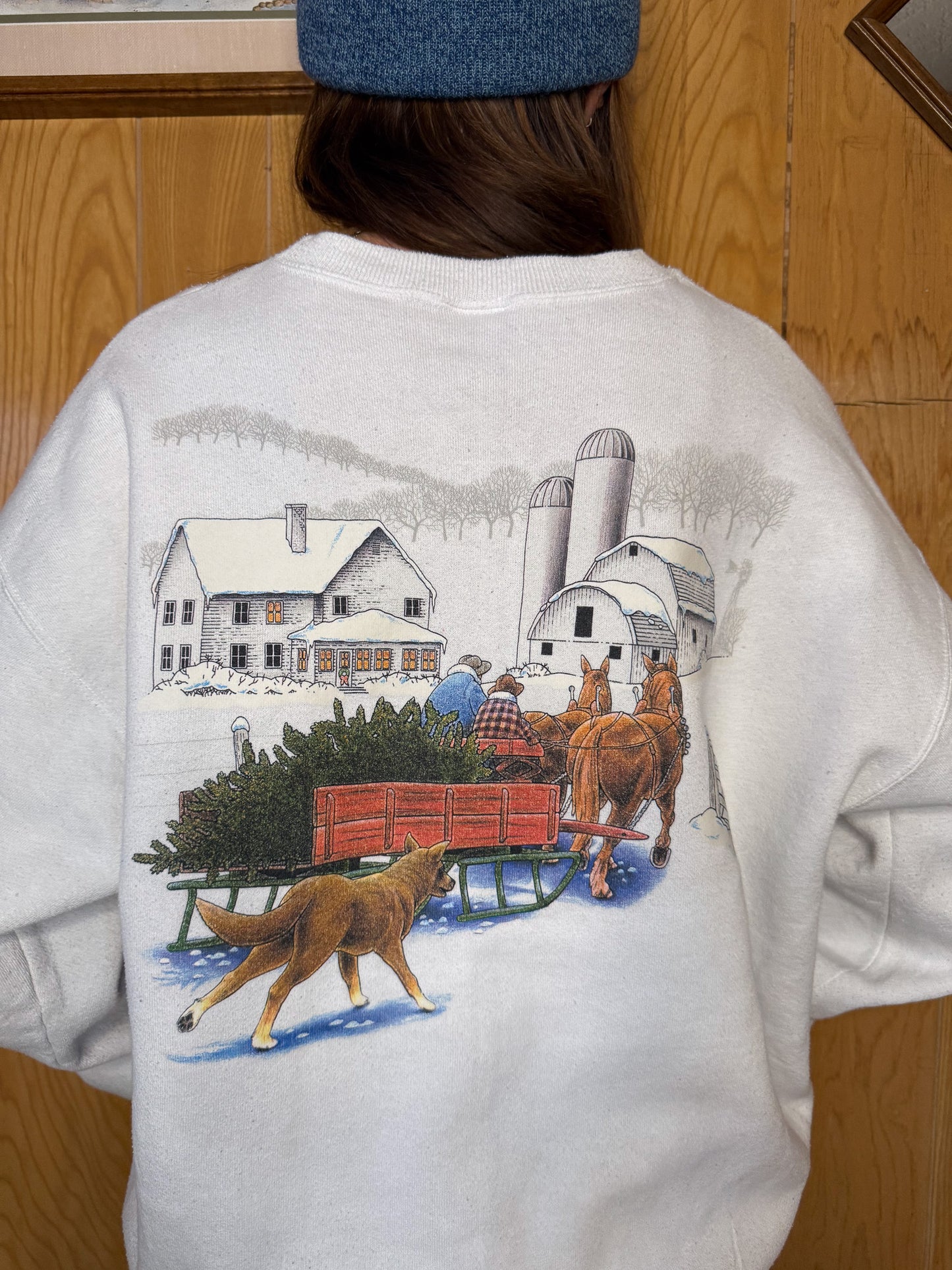 (XL) Vtg Winter Wonderland crewneck