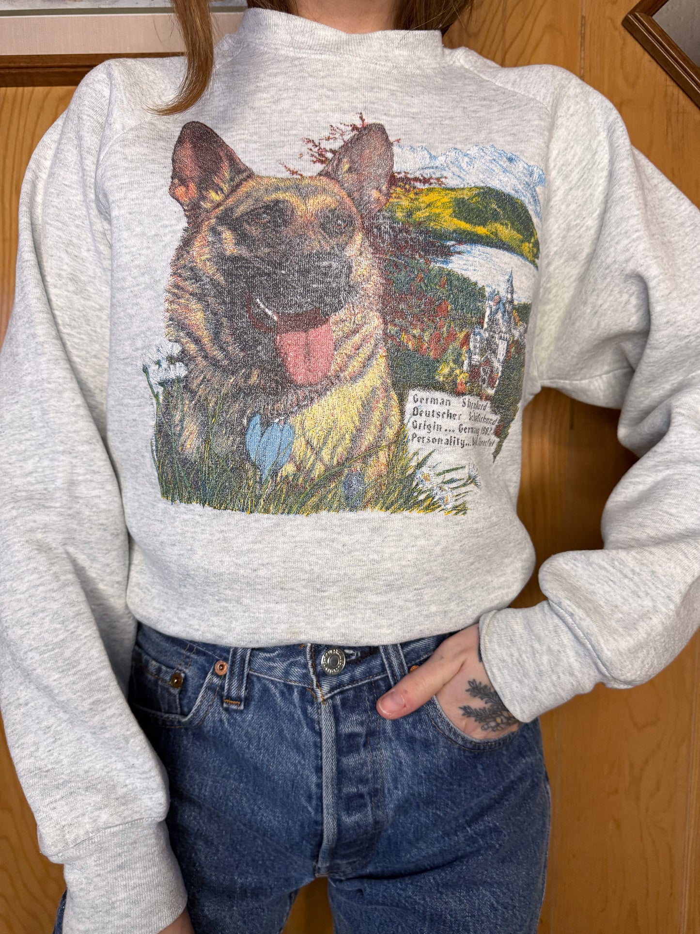 (M) Btg German Shepard crewneck