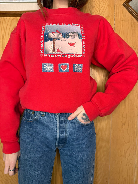 (S/M) Vtg Winter Wonderland crewneck