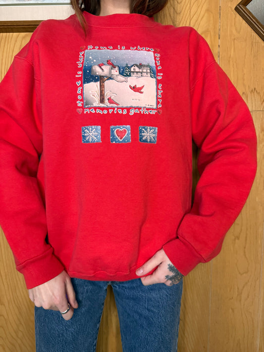 (S/M) Vtg Winter Wonderland crewneck