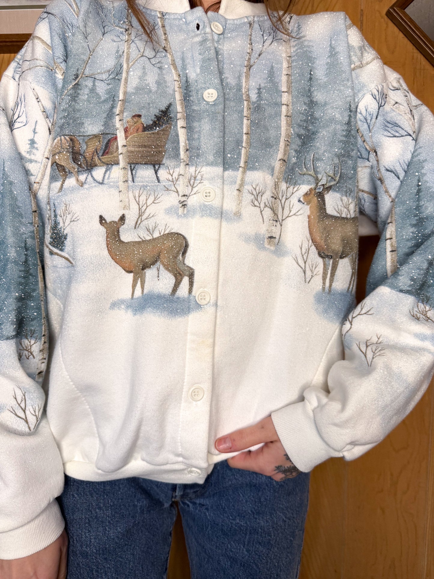 (M/L) Vtg Winter Wonderland crewneck