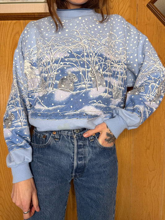 Vtg Winter Wonderland crewneck