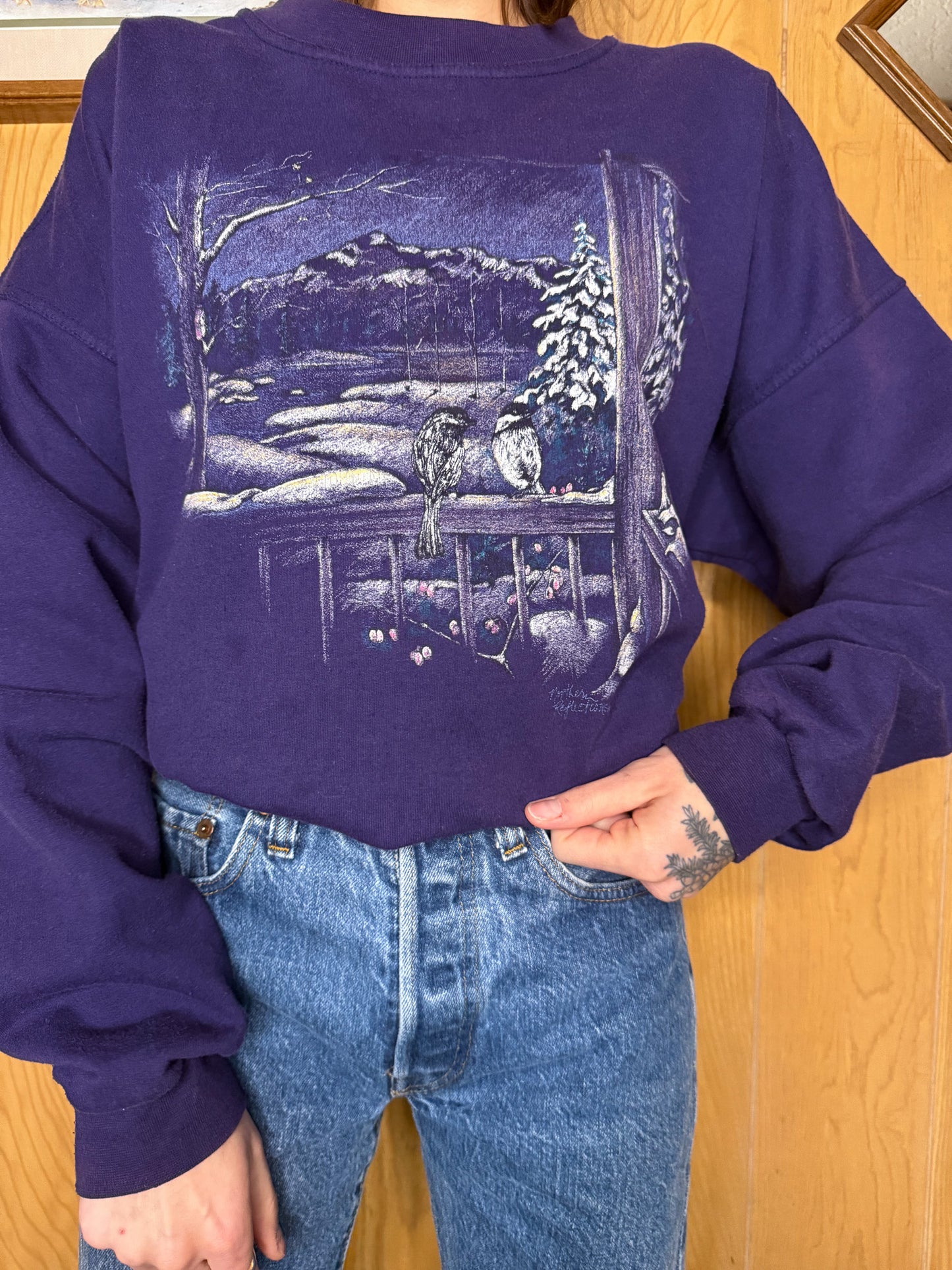 (XL) Vtg Winter Wonderland crewneck