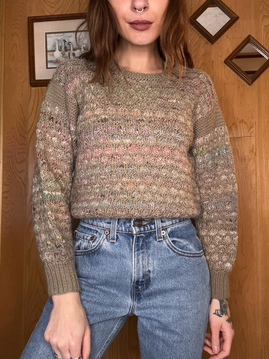 (XS) Vtg handmade sweater