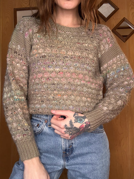 (XS) Vtg handmade sweater