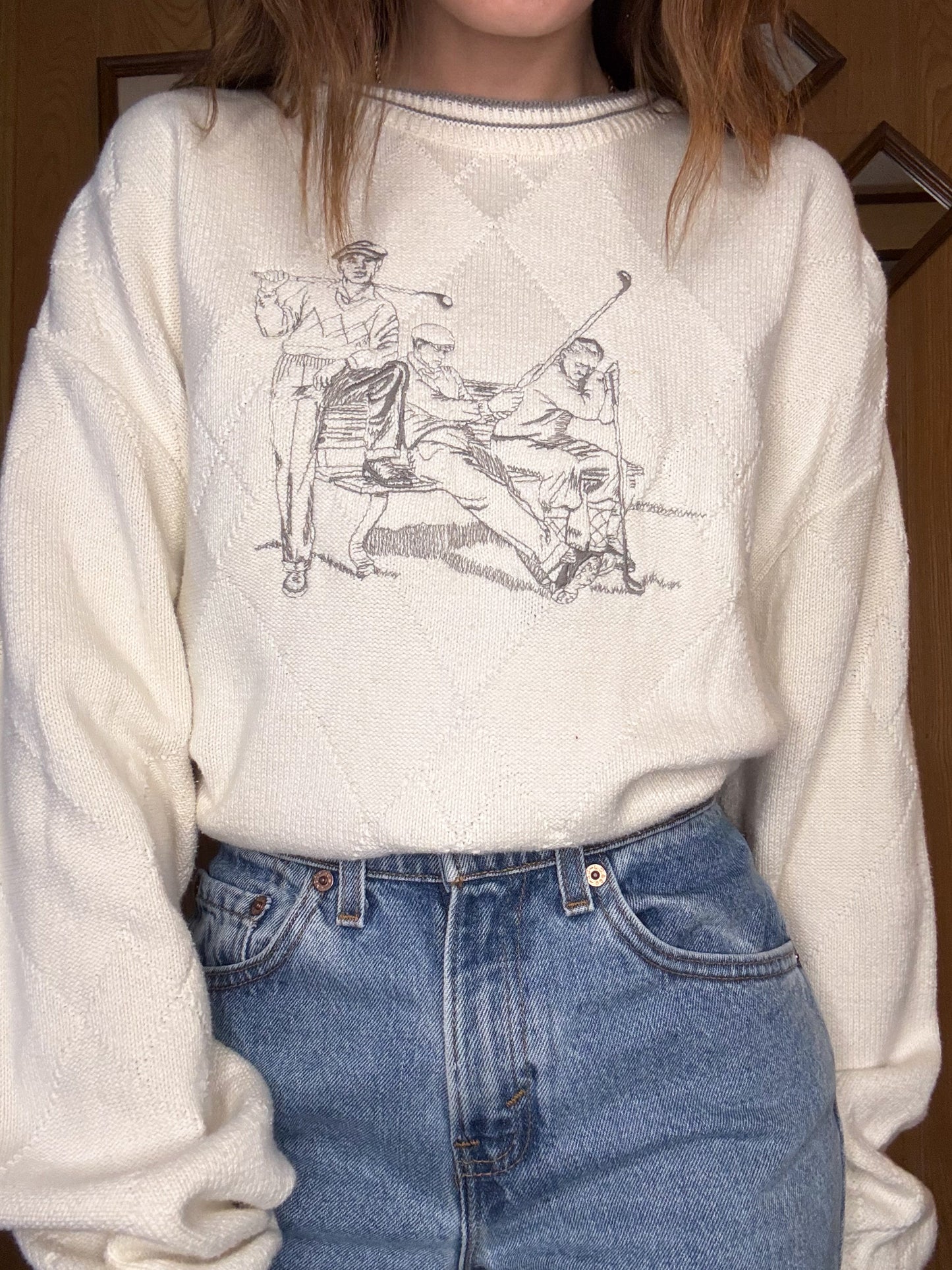 (XL) Vtg golf sweater