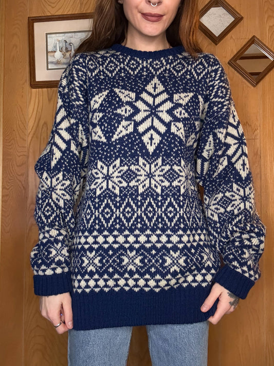 (L) Vtg Fair Isle sweater