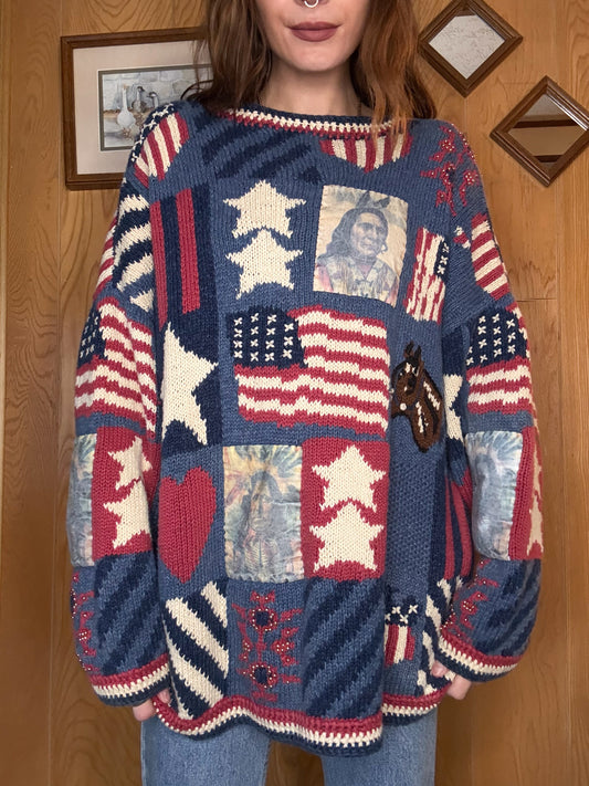 (XL) Vtg American sweater