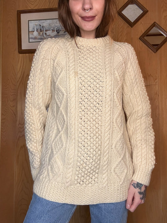 (S) Vtg Fisherman sweater