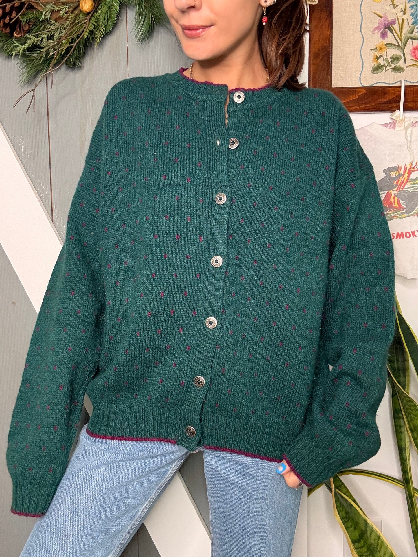 (L) Vtg woolrich cardign