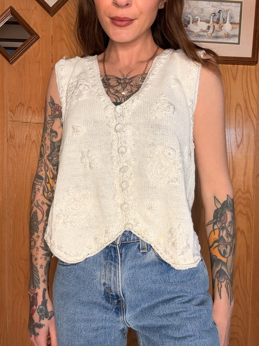 (S) Vtg Erika vest